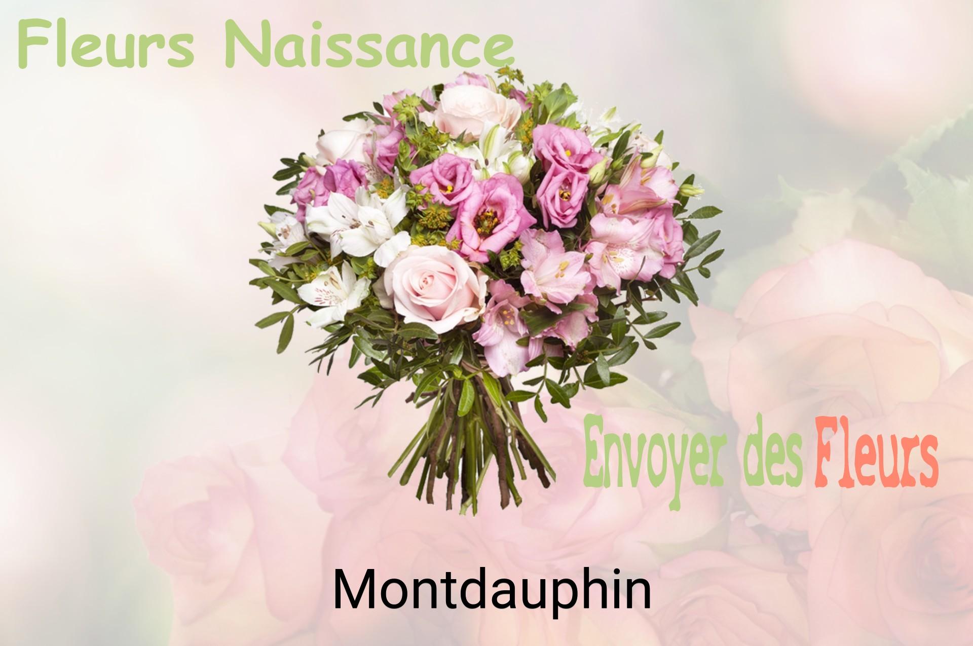 Bouquet de fleurs de naissance livré à Montdauphin